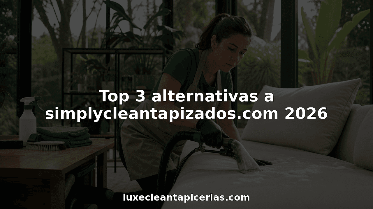 Top 3 alternativas a simplycleantapizados.com 2026